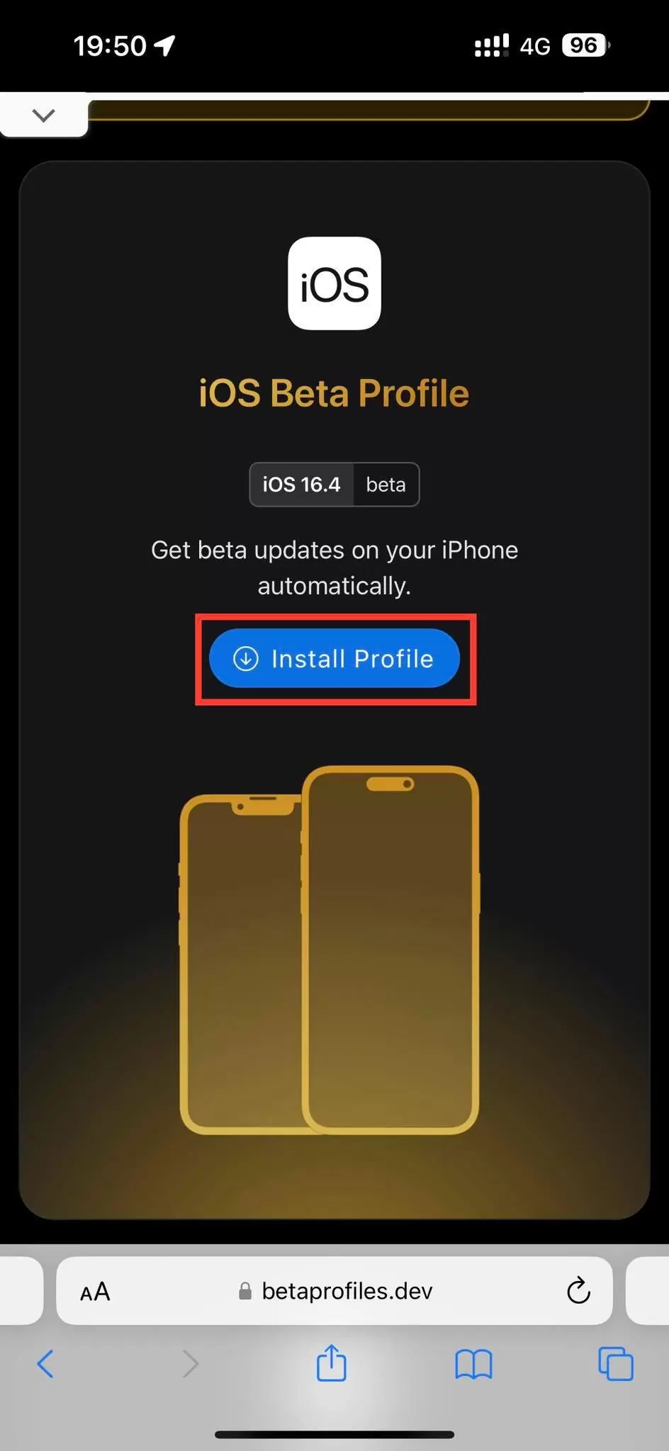 cách cài đặt ios 16 beta profile