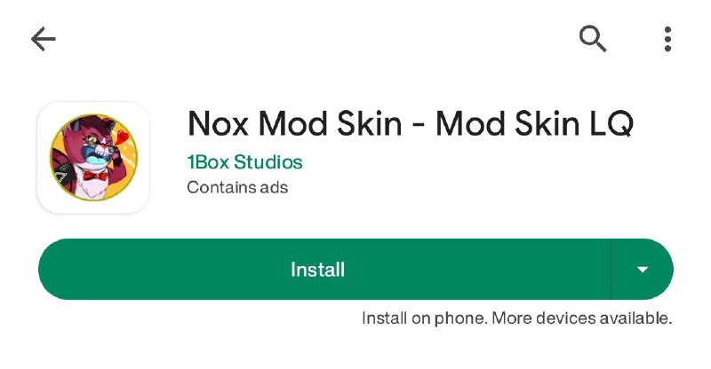 Nox Mod Skin trên Google Play